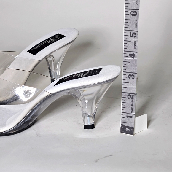 Pleaser Belle 301, Clear Slide, Size 8 - Picture 8 of 9